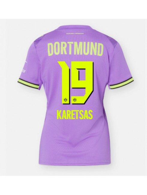 Borussia Dortmund Konstantinos Karetsas #19 Replika Tredje Kläder Dam 2026-27 Kortärmad Borussia Dortmund Konstantinos Karetsas #19 Replika Tredje Kläder Dam 2026-27 Kortärmad